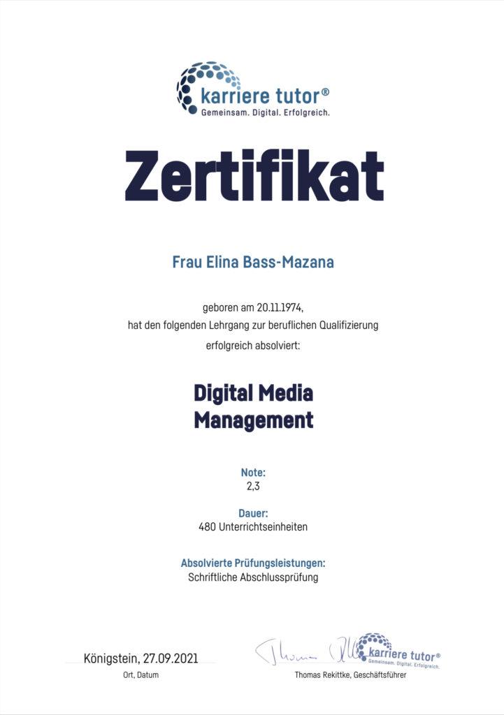 Elina Bass Mazan Digital Media Management